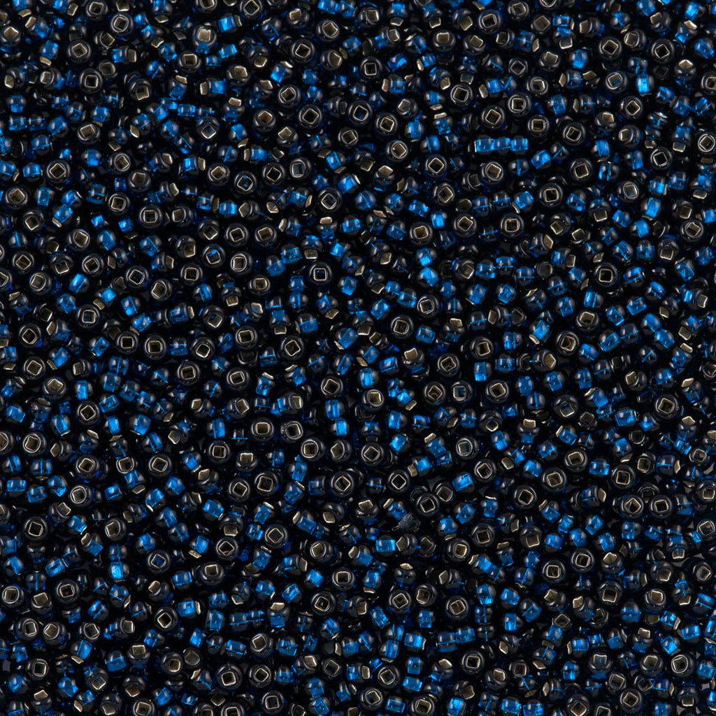 Czech Seed Bead 6/0 Silver Lined Montana (67100)