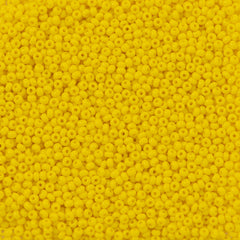 50g Czech Seed Bead 10/0 Opaque Yellow (83110)