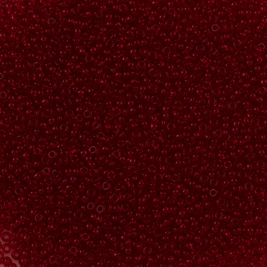 Czech Seed Bead 11/0 Transparent Ruby 50g (90090)