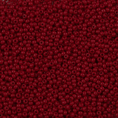 Czech Seed Bead 11/0 Dark Red Opaque 2-inch Tube (93210)