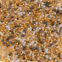Czech Seed Bead 11/0 Mix Honey Butter 50g (MIX22)