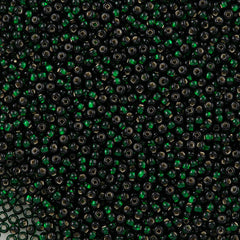 Czech Seed Bead 6/0 Silver Lined Dark Green 50g (57150)