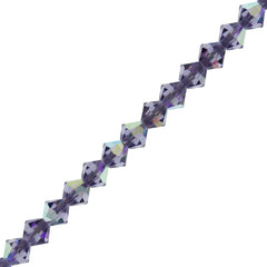 144 Preciosa Crystal 3mm Bicone Bead Tanzanite AB (20410AB)