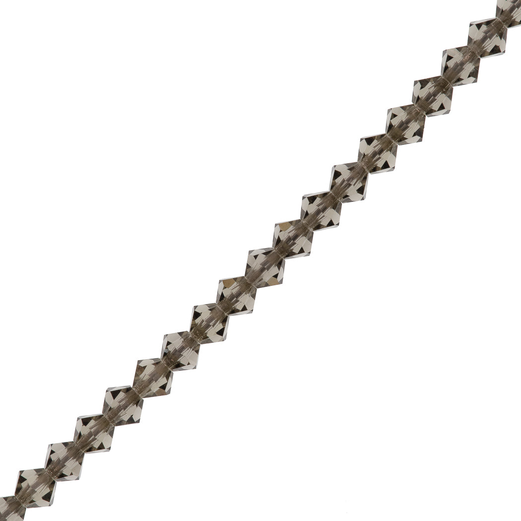 42 Preciosa Crystal Bicone Bead 3mm Black Diamond (40010)