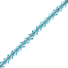144 Preciosa Crystal 3mm Bicone Bead Aqua Bohemica (60010)