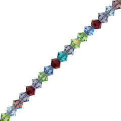 42 Preciosa Crystal 3mm Bicone Bead Gemstones Mix