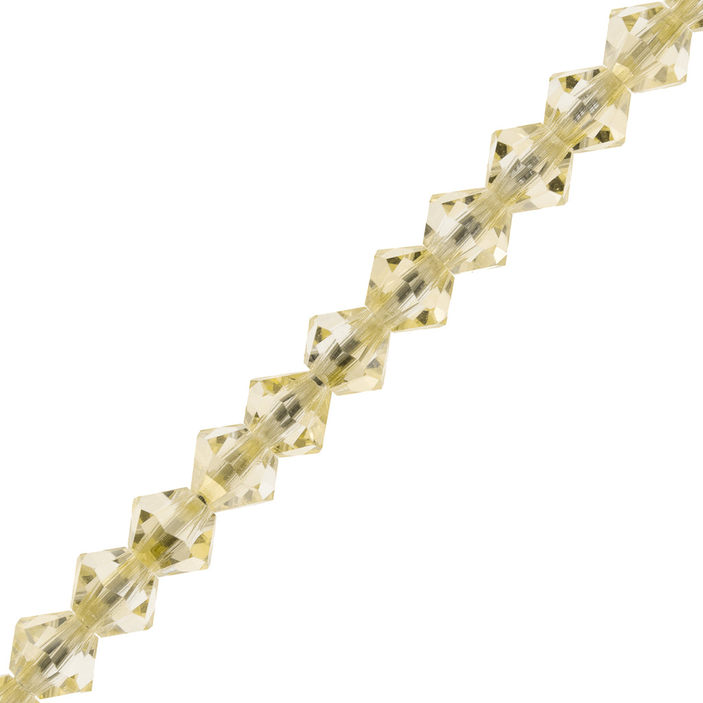 144 Preciosa Crystal 4mm Bicone Bead Crystal Blonde Flare (00030BDF)