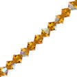 31 Preciosa Crystal Bicone Bead 4mm Topaz AB (10070AB)
