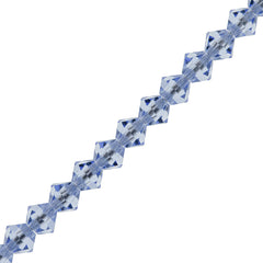 144 Preciosa Crystal 4mm Bicone Bead Light Sapphire (30020)