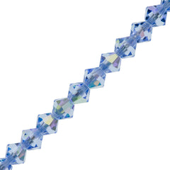 31 Preciosa Crystal 4mm Bicone Bead Light Sapphire AB (30020AB)