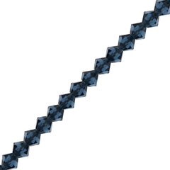 144 Preciosa Crystal 4mm Bicone Bead Montana (30340)