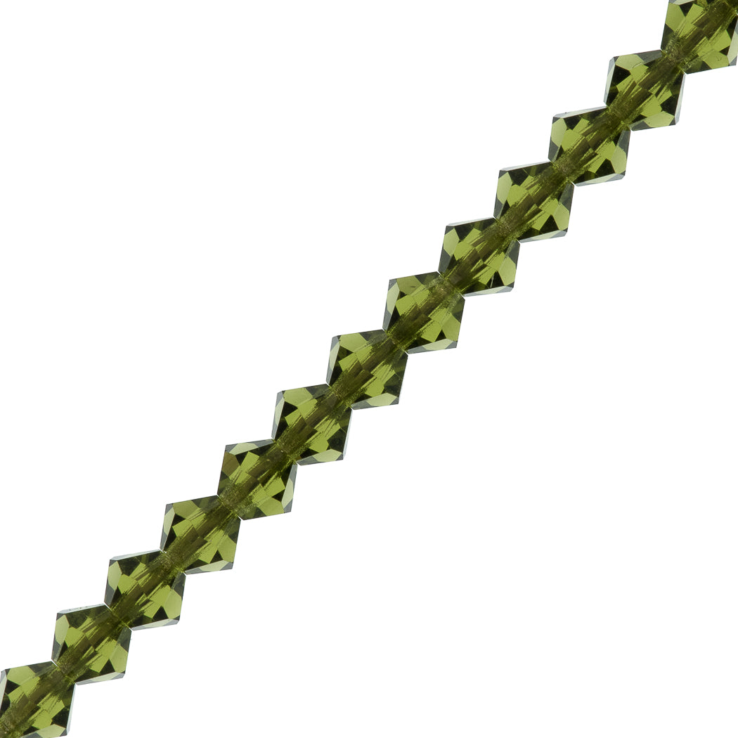 31 Preciosa Crystal Bicone Bead 4mm Olivine (50230)