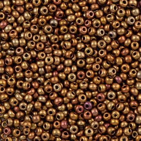 Czech Seed Bead 6/0 Gold Rainbow 20g Tube (01610)