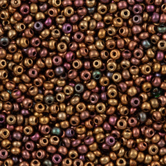 Czech Seed Bead 6/0 Dark Gold Rainbow 20g Tube (01620)