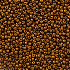 Czech Seed Bead 6/0 Bronze Gold 20g Tube (01740)