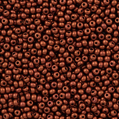 Czech Seed Bead 6/0 Bronze Fire Red 20g Tube (01750)