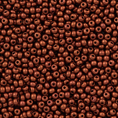 Czech Seed Bead 6/0 Bronze Fire Red 20g Tube (01750)