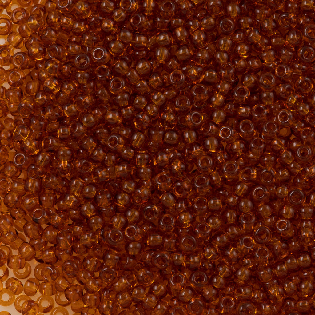 Glass Seed Beads 6/0 4mm Light Brown 