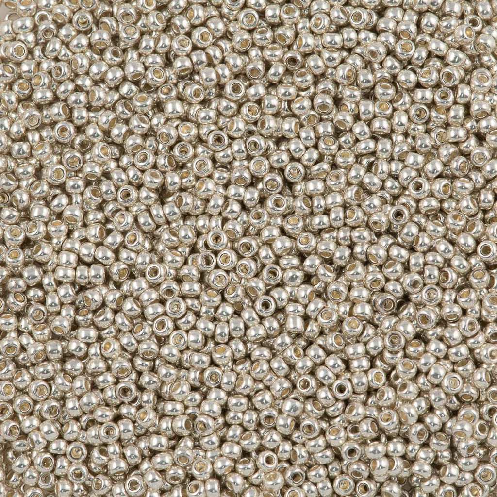 Preciosa Seed Bead 6/0 Metallic Silver (18503)