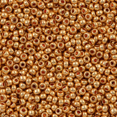 Czech Seed Bead 6/0 Metallic Dark Gold 50g (18583)
