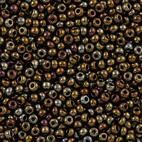 Czech Seed Bead 6/0 Peach Ceylon AB 2-inch Tube (58589)