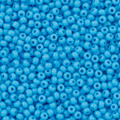 Czech Seed Bead 6/0 Opaque Light Blue Turquoise 20g Tube (63020)