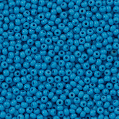 Czech Seed Bead 6/0 Opaque Blue Turquoise 20g Tube (63050)