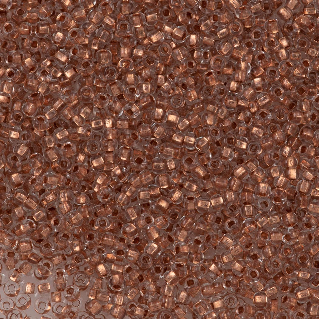 Czech Seed Bead 6/0 Copper Lined Crystal (68105)