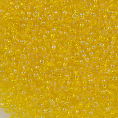 Czech Seed Bead 6/0 Transparent Yellow AB 50g (81010)