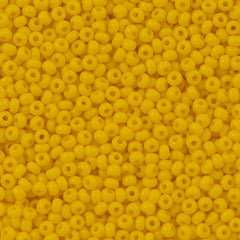 Preciosa Czech Seed Bead 6/0 Opaque Dark Yellow (83130)