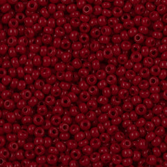 Czech Seed Bead 6/0 Dark Red 2-inch Tube (93210)