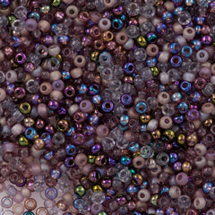 Czech Seed Bead 6/0 Mix Lilac 20g Tube (MIX01)