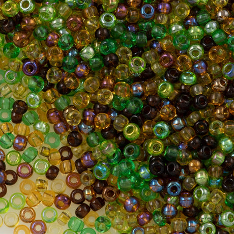 Czech Seed Bead 6/0 Mix Lagoon 2-inch Tube (MIX06)