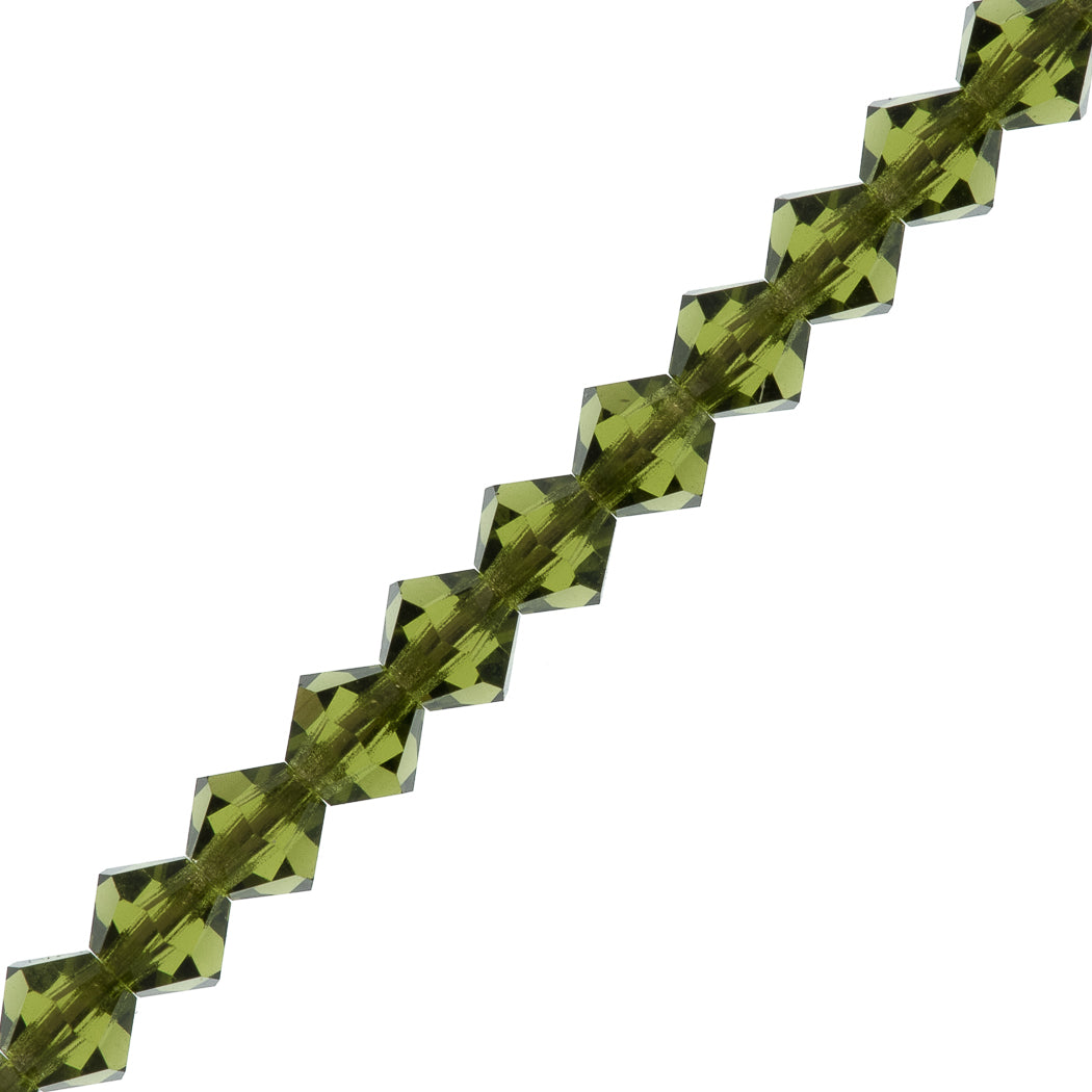 72 Preciosa Crystal 6mm Bicone Bead Olivine (50230)