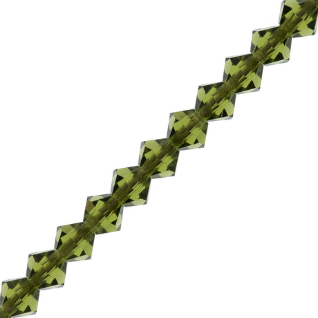 72 Preciosa Crystal 6mm Bicone Bead Olivine (50230)