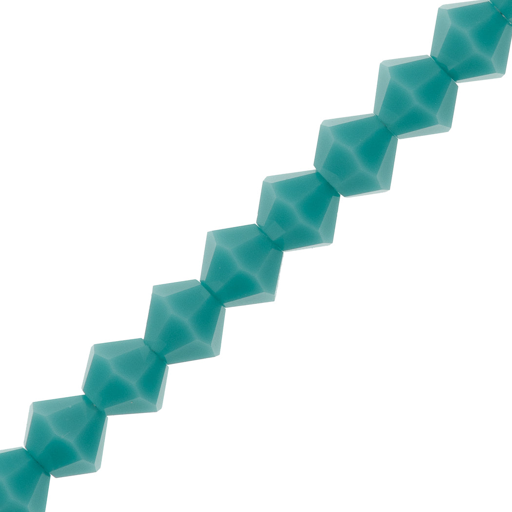 72 Preciosa Crystal 6mm Bicone Bead Turquoise (63030)
