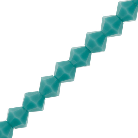 72 Preciosa Crystal 6mm Bicone Bead Turquoise (63030)
