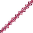 72 Preciosa Crystal 6mm Bicone Bead Rose (70010)