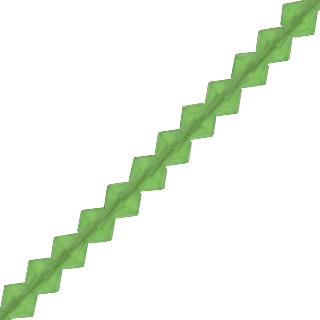72 Preciosa Crystal 6mm Bicone Bead Peridot Matte (50520M)