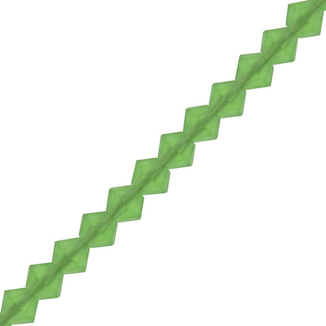 72 Preciosa Crystal 6mm Bicone Bead Peridot Matte (50520M)