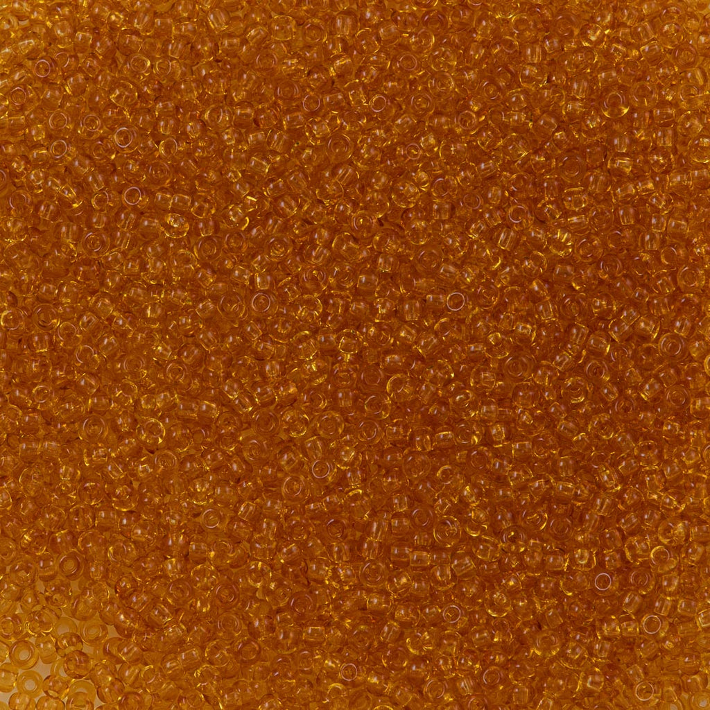 Czech Seed Bead 8/0 Transparent Topaz 50g (10050)