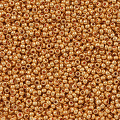 Czech Seed Bead 8/0 Metallic Dark Gold 50g (18583)