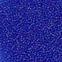 Czech Seed Bead 8/0 Transparent Sapphire AB 22g Tube (31050)