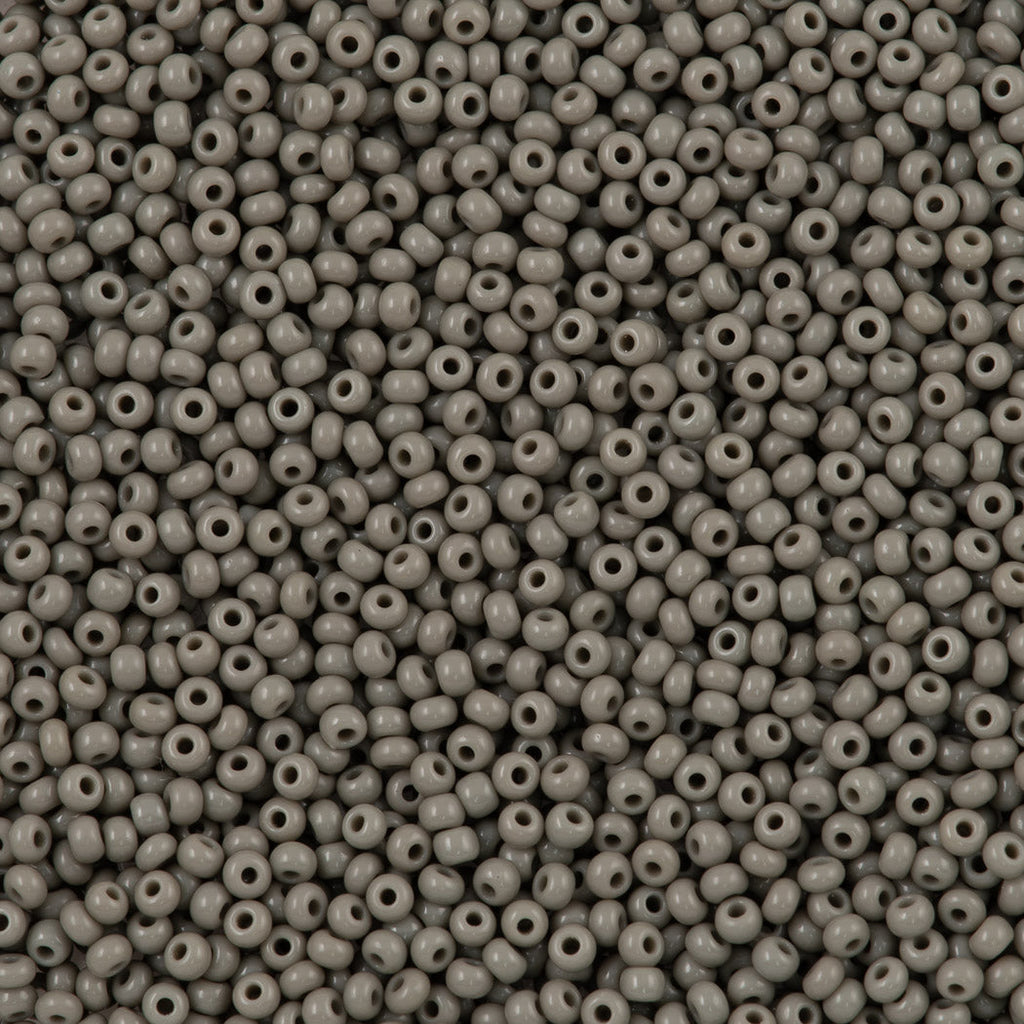 Czech Seed Bead 8/0 Opaque Grey 22g Tube (43020)