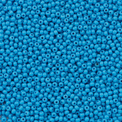 Czech Seed Bead 8/0 Opaque Turquoise 22g Tube (63050)