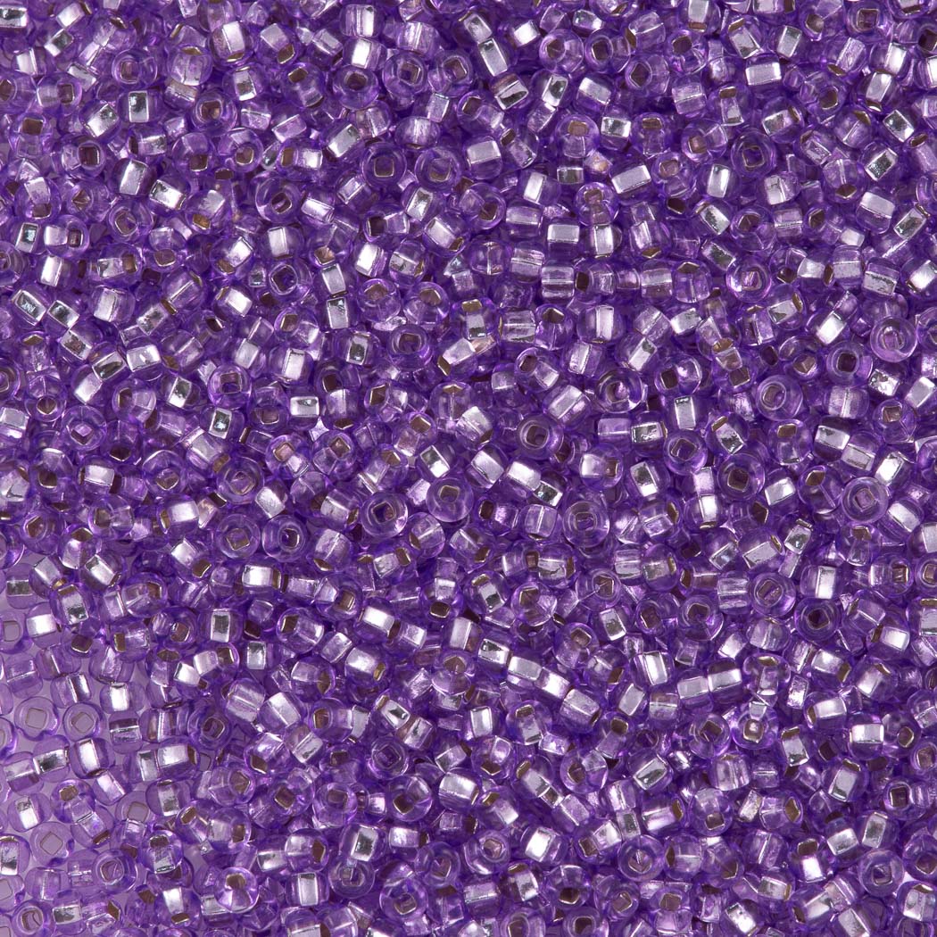 Czech Seed Bead 8/0 Crystal Silver Lined AB 2-inch Tube (78109)