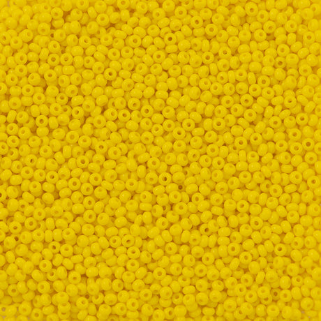 Czech Seed Bead 8/0 Opaque Yellow 50g (83110)