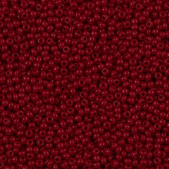 Czech Seed Bead 8/0 Dark Red 2-inch Tube (93210)