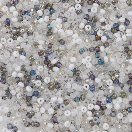 Czech Seed Bead 8/0 Mix Caribbean Blue 2-inch Tube (MIX11)