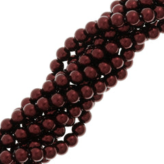 15 Preciosa Maxima 8mm Round Pearl Bordeaux (79900)